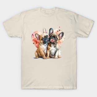 French Bulldogs in Love T-Shirt